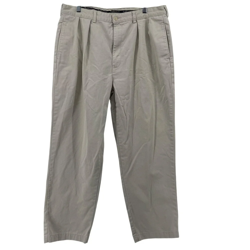 Polo Ralph‎ Lauren Mens Classic Fit Pleated Khaki Chino Pants 38x30 Preppy